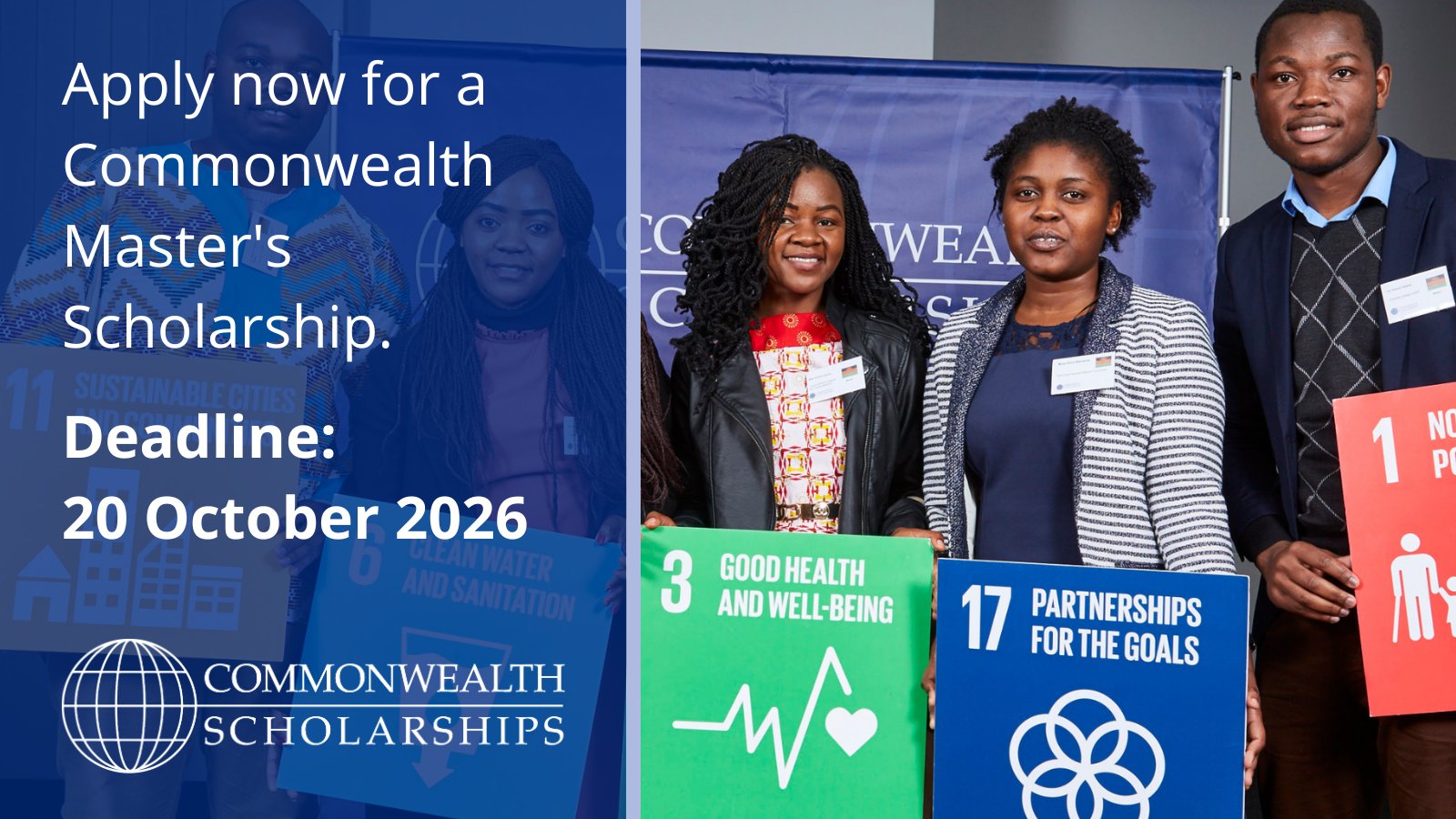 Commonwealth Scholarships — apply now for a Commonwealth Master's Scholarship